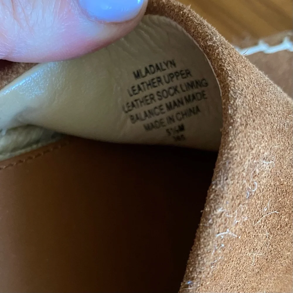 Marc Fisher Adalyn Espadrille Wedge Sandal Women’s SZ 5.5 in Tan Saddle - Picture 8 of 8